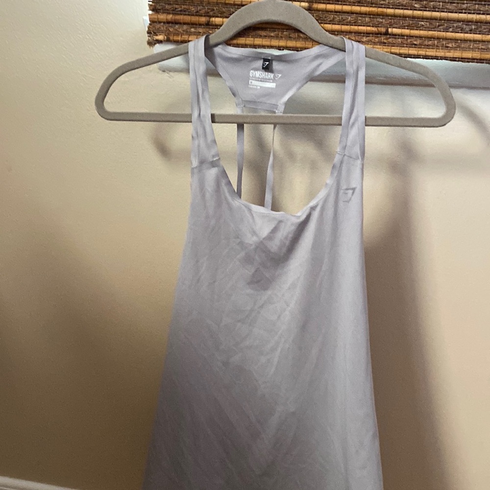 Gymshark Gray Razorback Workout Tanktop, Medium